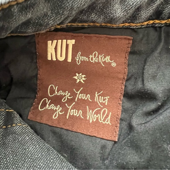 Kut From The Kloth Jeans Catherine Boyfriend Distressed Stretch Washed Black 16 - Picture 13 of 13